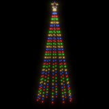 Christmas Tree with Spike Colourful 310 LEDs 300 cm - Top-Down View