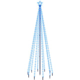 Christmas Tree with Spike Blue 310 LEDs 300 cm - Front View