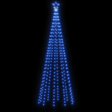 Christmas Tree with Spike Blue 310 LEDs 300 cm - Top-Down View