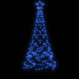 Christmas Tree with Spike Blue 200 LEDs 180 cm - Top-Down View