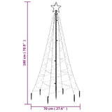 Christmas Tree with Spike Blue 200 LEDs 180 cm - Extra Image