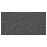 Wall Panels 12 pcs Dark Grey 30x15 cm Fabric 0.54 m² - Side View