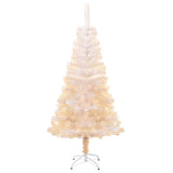 Artificial Christmas Tree with Iridescent Tips White 150 cm PVC - Front View