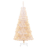 Artificial Christmas Tree with Iridescent Tips White 180 cm PVC - Front View