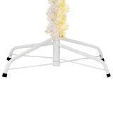 Artificial Christmas Tree with Iridescent Tips White 180 cm PVC - Rear View
