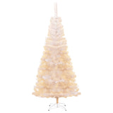 Artificial Christmas Tree with Iridescent Tips White 210 cm PVC