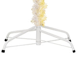 Artificial Christmas Tree with Iridescent Tips White 210 cm PVC - 45-Degree Angle