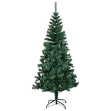 Artificial Christmas Tree with Iridescent Tips Green 120 cm PVC