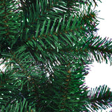 Artificial Christmas Tree with Iridescent Tips Green 210 cm PVC - 45-Degree Angle