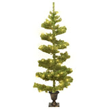 Swirl Pre-lit Christmas Tree with Pot Green 120 cm PVC - Front View