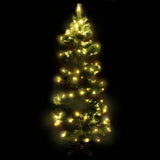 Swirl Pre-lit Christmas Tree with Stand Green 150 cm PVC - Side View