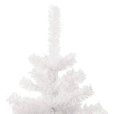 Swirl Pre-lit Christmas Tree with Pot White 120 cm PVC - 45-Degree Angle