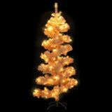 Swirl Pre-lit Christmas Tree with Stand White 150 cm PVC - Side View