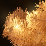 Swirl Pre-lit Christmas Tree with Stand White 150 cm PVC