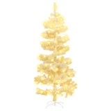 Swirl Pre-lit Christmas Tree with Stand White 180 cm PVC - Front View