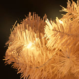 Swirl Pre-lit Christmas Tree with Stand White 180 cm PVC - Low Angle