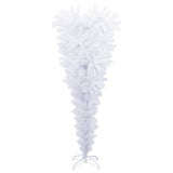Upside-down Artificial Christmas Tree with Stand White 120 cm - Front View