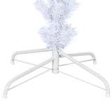 Upside-down Artificial Christmas Tree with Stand White 180 cm - Rear View