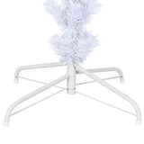 Upside-down Artificial Christmas Tree with Stand White 210 cm - Rear View