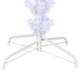 Upside-down Artificial Christmas Tree with Stand White 240 cm - 45-Degree Angle