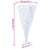 Upside-down Artificial Christmas Tree with Stand White 240 cm