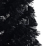 Artificial Half Christmas Tree with Stand Black 150 cm PVC