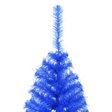 Artificial Half Christmas Tree with Stand Blue 120 cm PVC - 45-Degree Angle