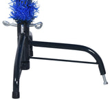 Artificial Half Christmas Tree with Stand Blue 120 cm PVC - Close-Up Angle