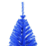 Artificial Half Christmas Tree with Stand Blue 210 cm PVC - 45-Degree Angle