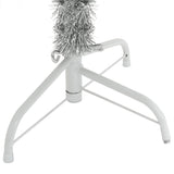 Artificial Half Christmas Tree with Stand Silver 150 cm PET - Rear View