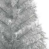 Artificial Half Christmas Tree with Stand Silver 180 cm PET - 45-Degree Angle