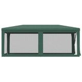 Party Tent with 6 Mesh Sidewalls Green 3x6 m HDPE - Top-Down View
