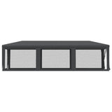Party Tent with 8 Mesh Sidewalls Anthracite 3x9 m HDPE