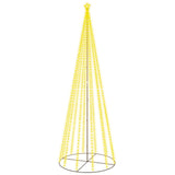 Christmas Cone Tree Warm White 732 LEDs 160x500 cm - Front View