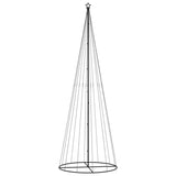 Christmas Cone Tree Warm White 732 LEDs 160x500 cm - Side View