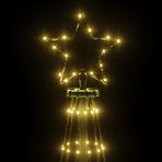 Christmas Cone Tree Warm White 732 LEDs 160x500 cm