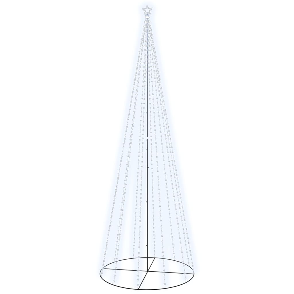 Christmas Cone Tree Cold White 732 LEDs 160x500 cm