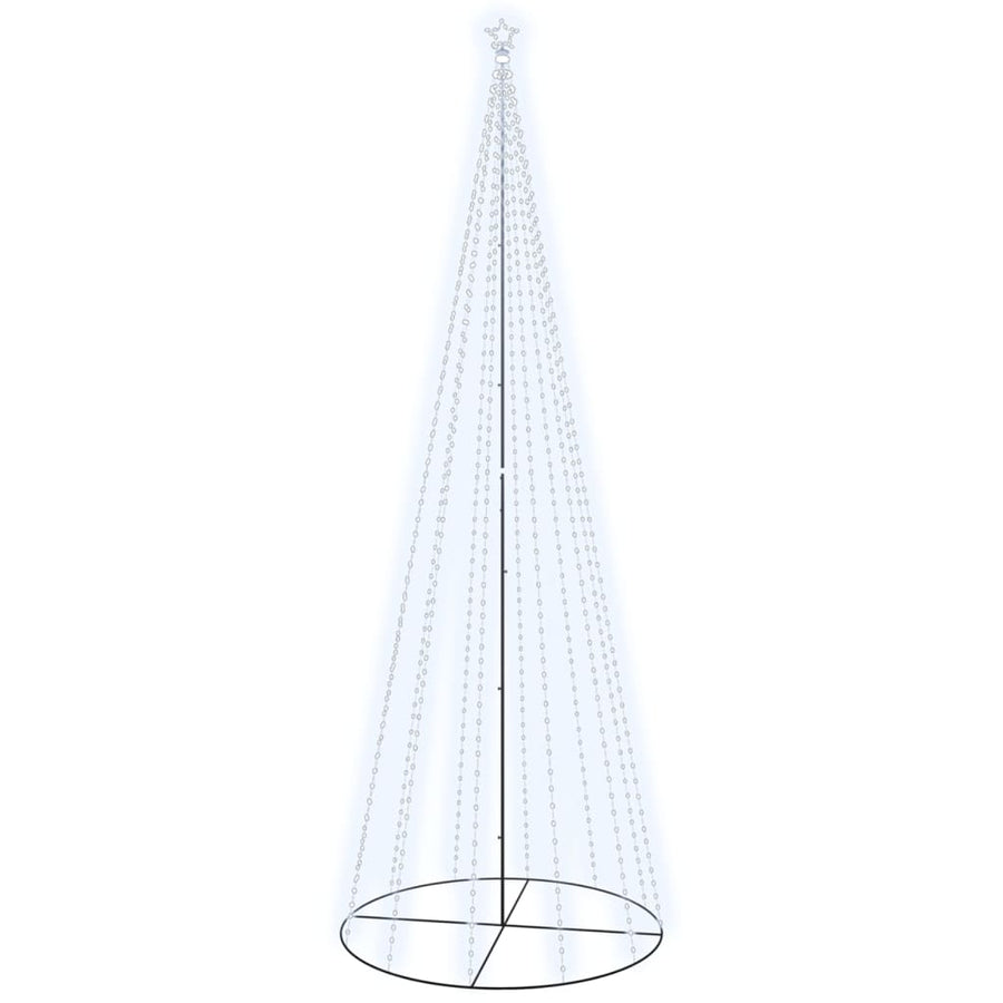 Christmas Cone Tree Cold White 732 LEDs 160x500 cm