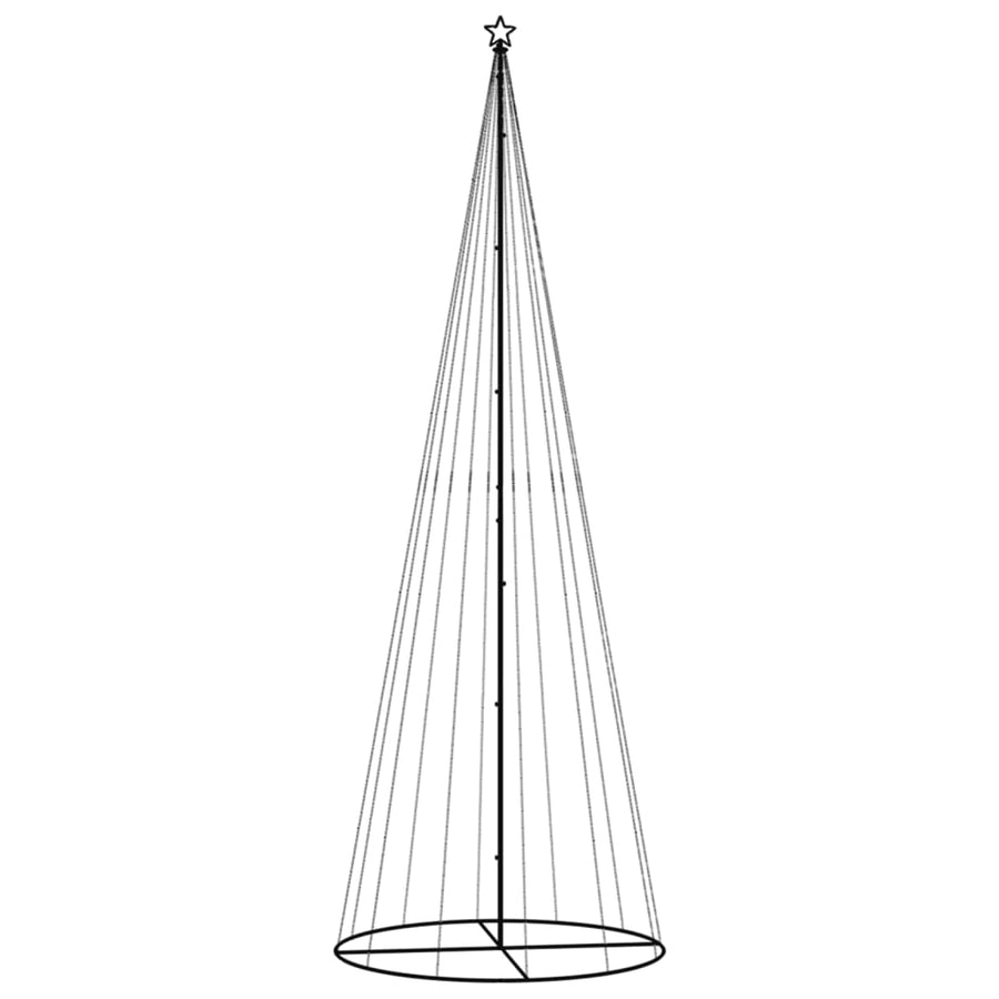 Christmas Cone Tree Cold White 732 LEDs 160x500 cm