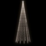 Christmas Cone Tree Cold White 732 LEDs 160x500 cm - Top-Down View