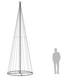 Christmas Cone Tree Cold White 732 LEDs 160x500 cm - Low Angle