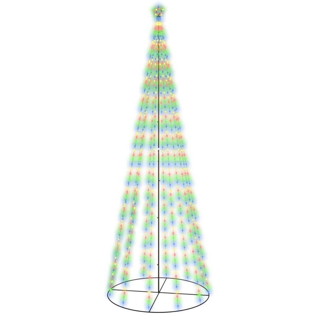 Christmas Cone Tree Colourful 732 LEDs 160x500 cm