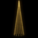 Christmas Cone Tree Warm White 3000 LEDs 230x800 cm - Top-Down View
