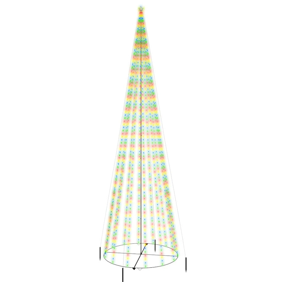 Christmas Cone Tree Colourful 3000 LEDs 230x800 cm