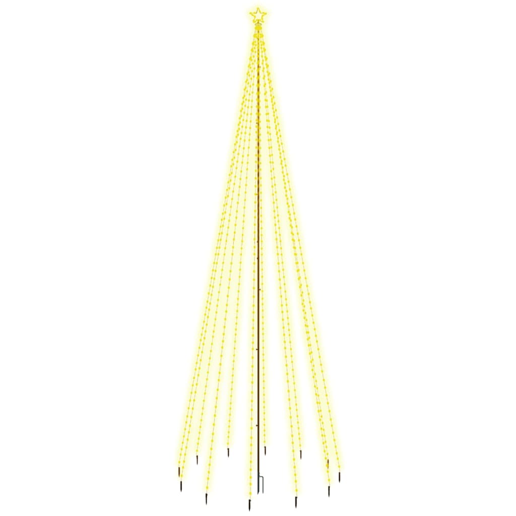 Christmas Tree with Spike Warm White 732 LEDs 500 cm