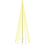 Christmas Tree with Spike Warm White 732 LEDs 500 cm - Front View