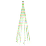 Christmas Tree with Spike Colourful 732 LEDs 500 cm - Front View