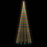 Christmas Tree with Spike Colourful 732 LEDs 500 cm - Top-Down View