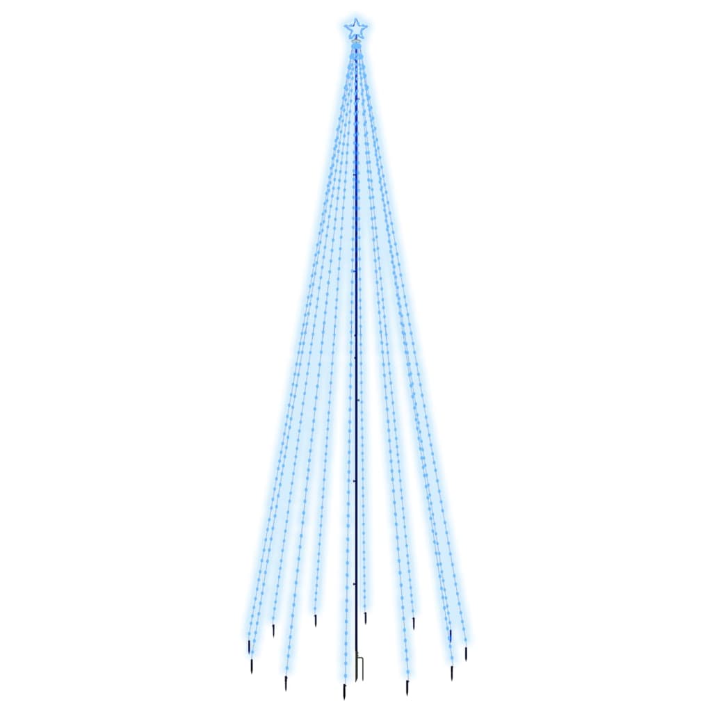 Christmas Tree with Spike Blue 732 LEDs 500 cm