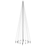 Christmas Tree with Spike Cold White 1134 LEDs 800 cm - Side View